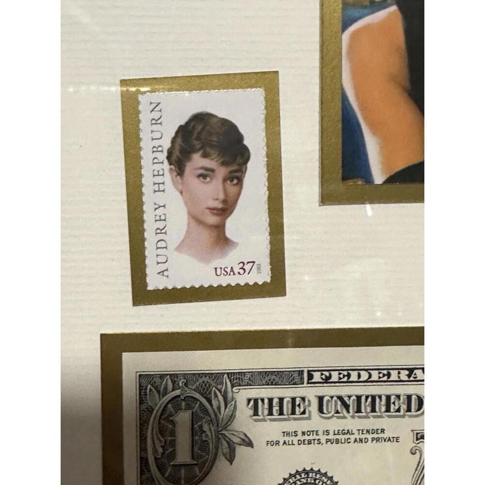 VTG Audrey Hepburn Framed Art Print Set Iconic Hollywood Glam Wall Decor - Picture 3 of 5